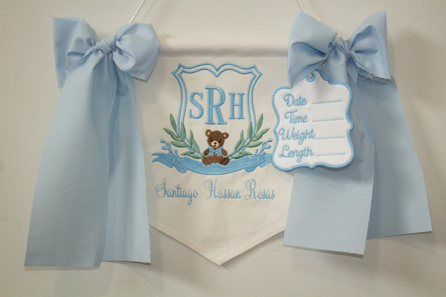 Custom Embroidered Baby Banner