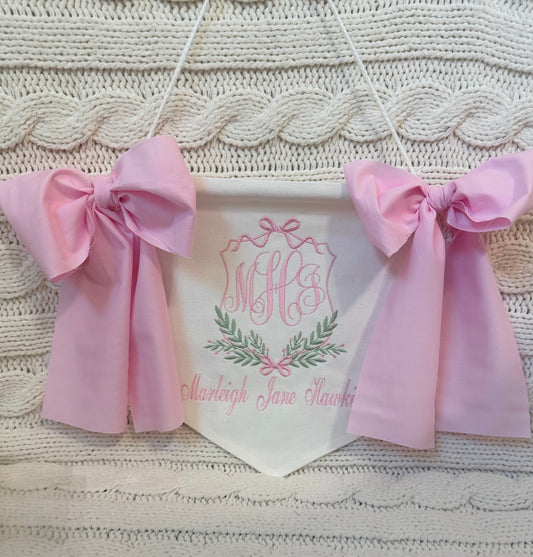 Custom Embroidered Baby Banner