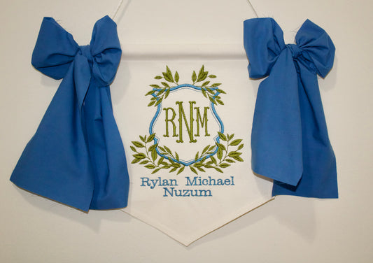 Custom Embroidered Baby Banner