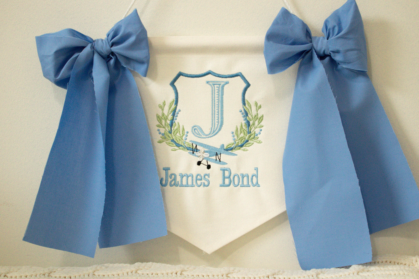 Custom Embroidered Baby Banner